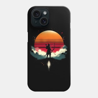 Minimalistic Archer Retro Sun Phone Case