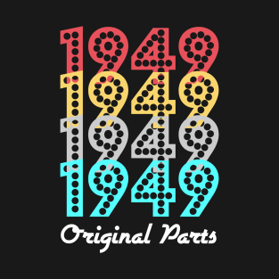 Original Parts 1949 Old Men Women Retro Sunset T-Shirt