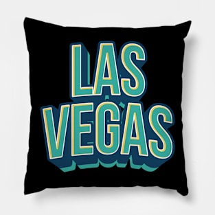 Las Vegas Typography Pillow