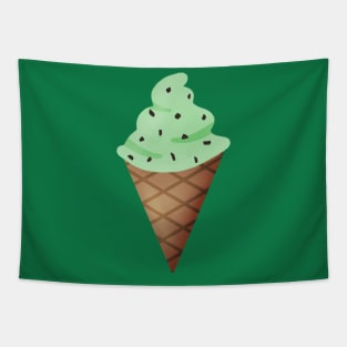 Mint Chocolate Chip Ice Cream Tapestry