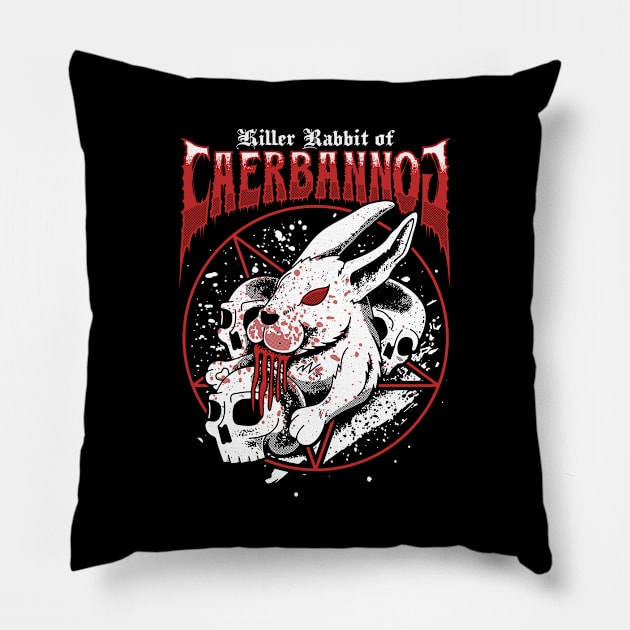 Killer Rabbit Pillow by logozaste