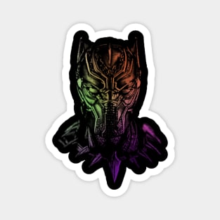 Shaded Black Panther Multicolor 2 Magnet