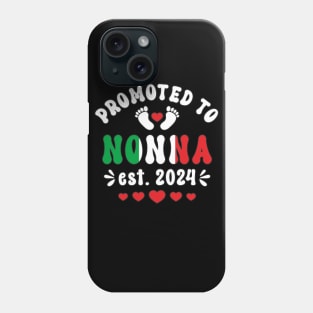 Nonna Promoted To Nonna Est. 2024 First Time Nonna Womens Phone Case