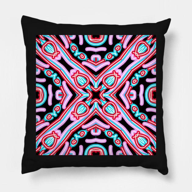 Abstract Pattern 011 Pillow by Grafititee