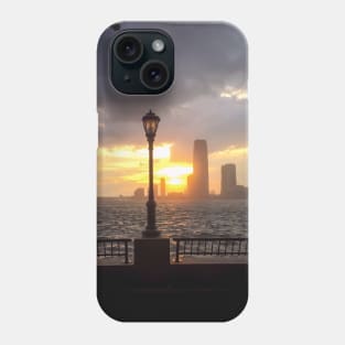 Battery Park Sunset Skyline Manhattan New York City Phone Case