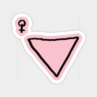 Girl Triangle Magnet