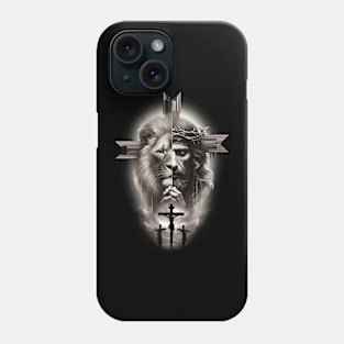 Lion and Jesus Phone Case