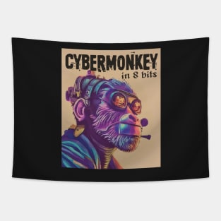 CYBERMONKEY in 8 bits Tapestry