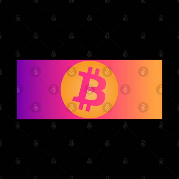 Bitcoin colorful logo by Teebee