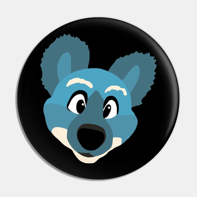 Furry Blue Pin by ElviaMontemayor