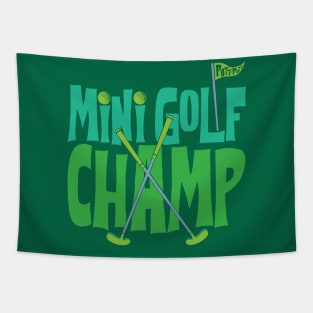 Mini Golf Champ Tapestry