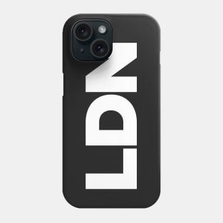 LDN - London proud city print - white Phone Case