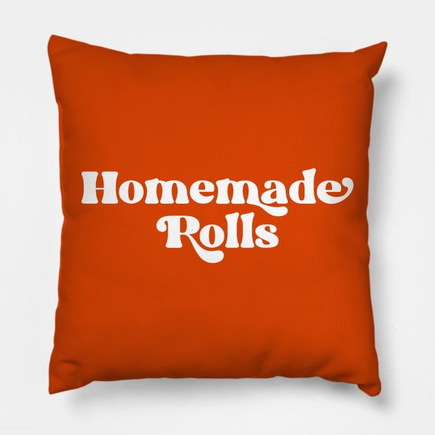 Homemade Rolls Retro Fall Toddler Sweater Funny Thanksgiving Day Baby Bodysuit Pillow by Hamza Froug