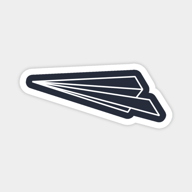 Paper airplane - Take off Magnet by vectalex