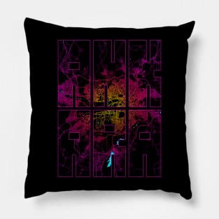 Ankara, Turkey City Map Typography - Neon Pillow