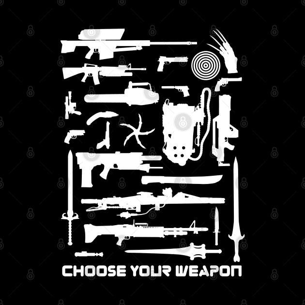 1980s Movie and TV Weapons Choose Your Weapon by Meta Cortex