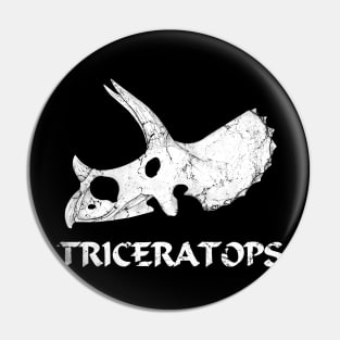 Triceratops Fossil Pin