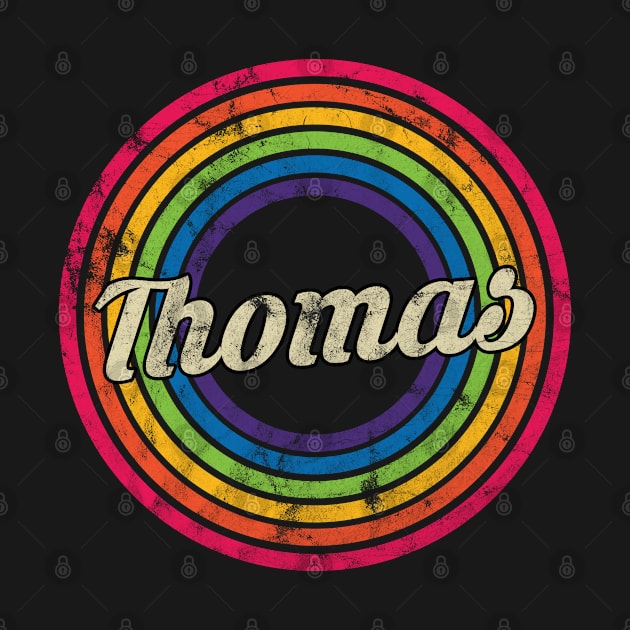 Thomas - Retro Rainbow Faded-Style by MaydenArt