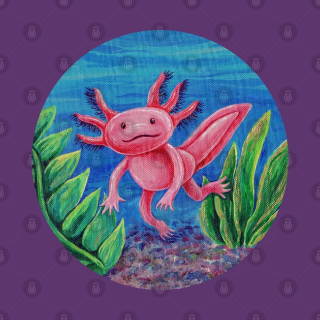 Axolotl Just Vibin' by lupi