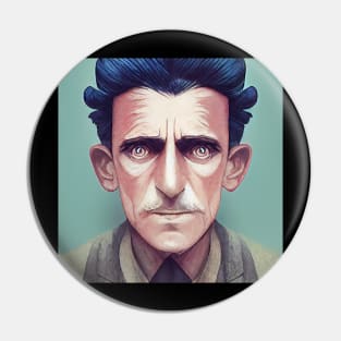 George Orwell portrait | Anime style Pin