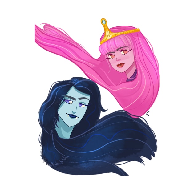 A Princess and a Vampire by ArtByGerdy