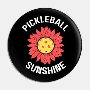 Pickleball sunshine for pickleball woman, pickleball design with sunflower and pickleball Pin