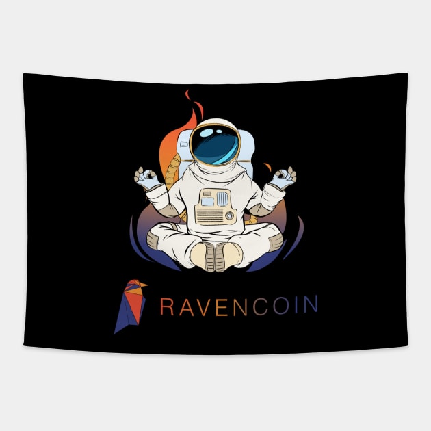 Ravencoin coin Crypto coin Cryptocurrency Tapestry by JayD World