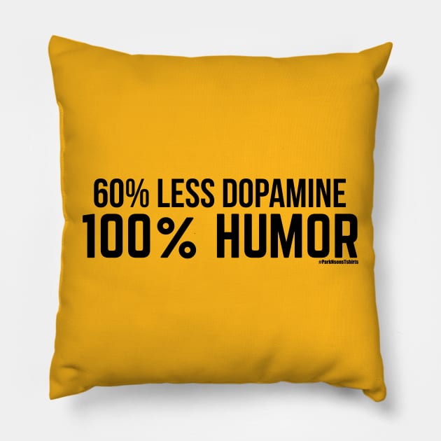 60% Less Dopamine 100% Humor Pillow by SteveW50