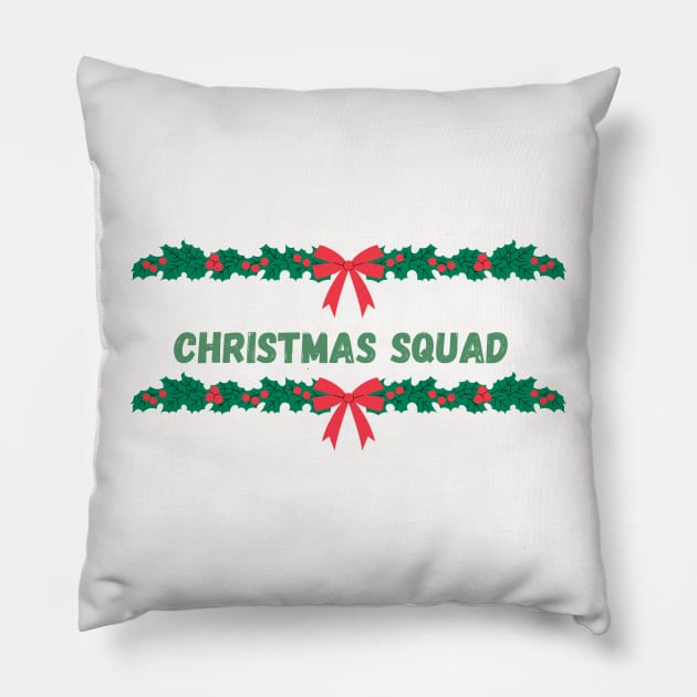 Matching Christmas Squad Pillow by darciadesigns