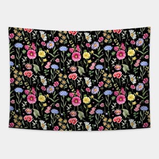 minimalist flower pattern Tapestry