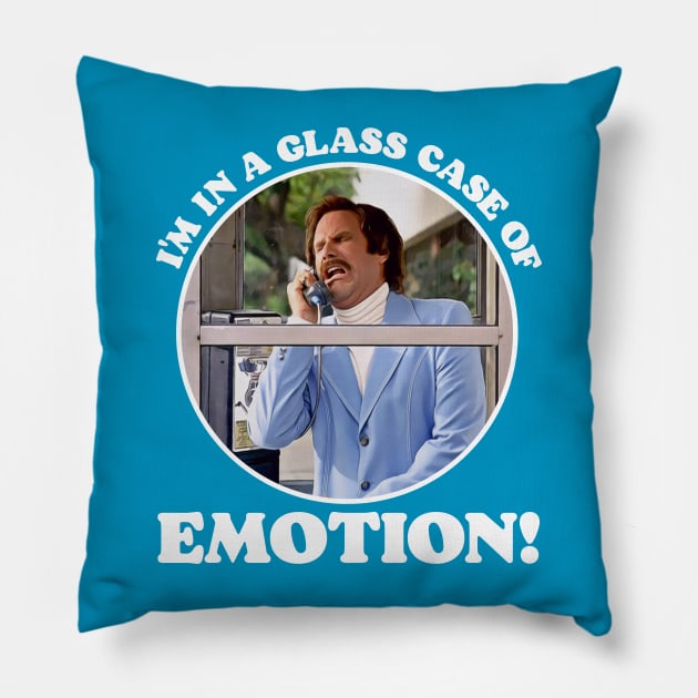 I'm in a Glass Case of Emotion! Pillow by darklordpug