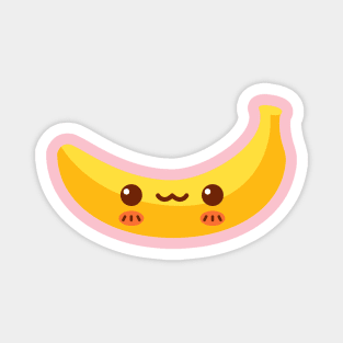 Blushing Kawaii Banana Magnet