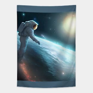 Moon Spaceman Astronaut Tapestry