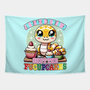 I Just Baked You Some Shut The Fucupcakes Funny Corn Snake Tapestry