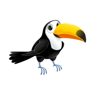 Funny toucan with cute eyes T-Shirt