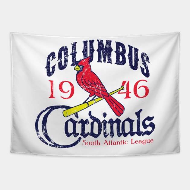 Columbus Cardinals Tapestry by MindsparkCreative