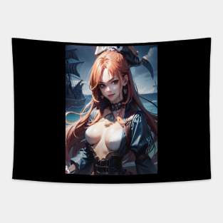 Pirate Girl Tapestry