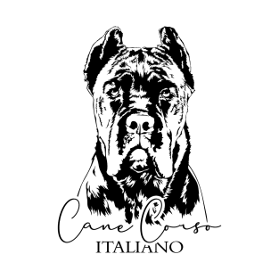 Cane Corso Italiano dog portrait dog mom T-Shirt