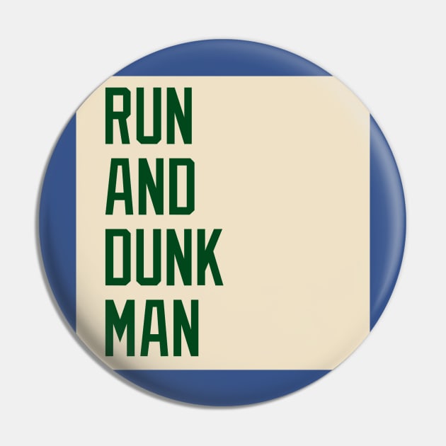 Run and Dunk Man Pin by PantherU