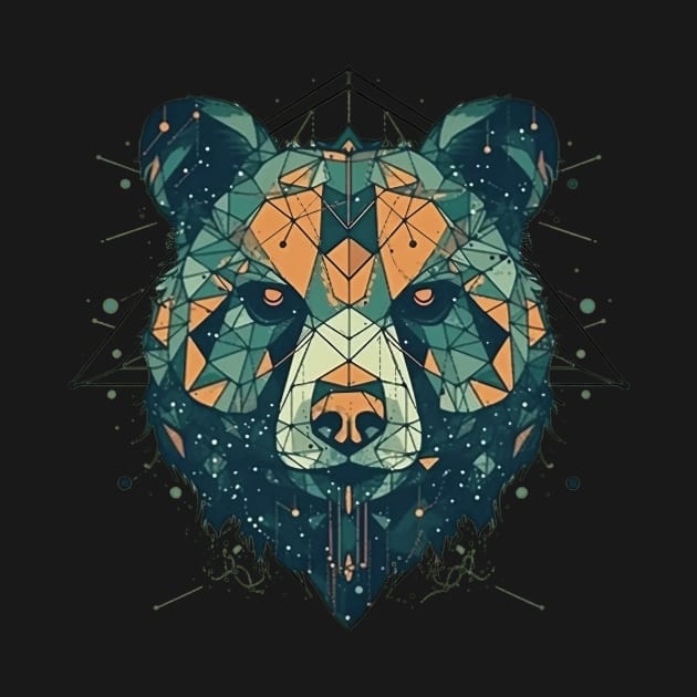 Abstract bear by GreenMary Design