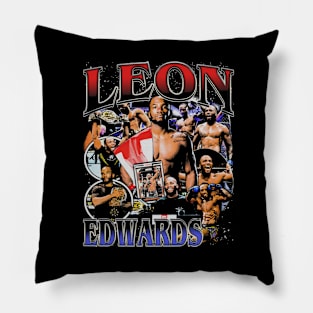 Leon Edwards Vintage Bootleg Pillow