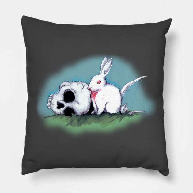 No Ordinary Rabbit Pillow by LVBart