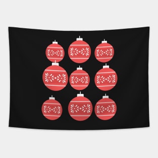 Christmas Tree Decorations Red Christmas Tree Bubbles Tapestry