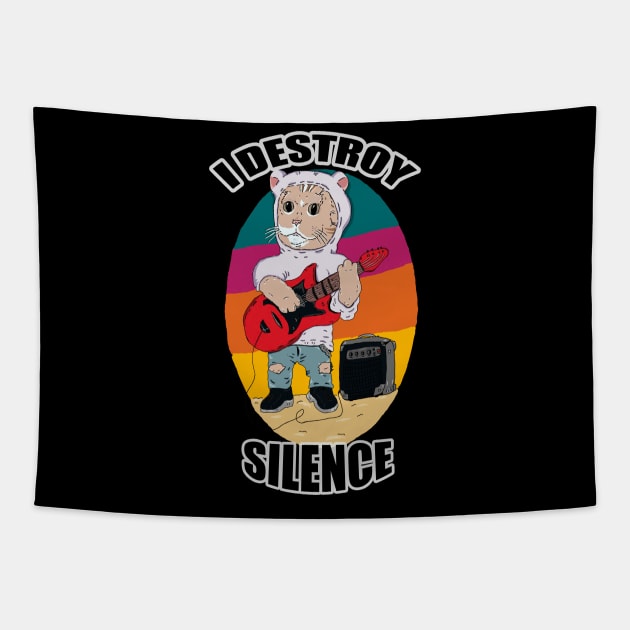 i destroy silence Tapestry by Ragna.cold