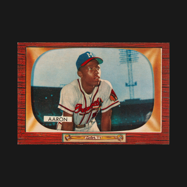 Discover Hank Aaron 1955 Bowman - Hank Aaron - T-Shirt