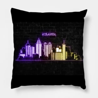 Atlanta skyline Pillow