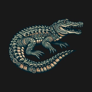 traditional crocodile tattoo T-Shirt