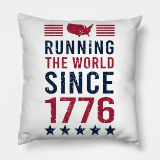 Running the World Since 1776 Pillow