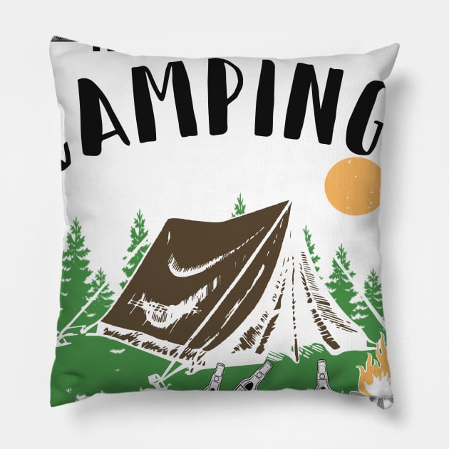 You Know What Rhymes With Camping Alcohol Pillow by jonetressie