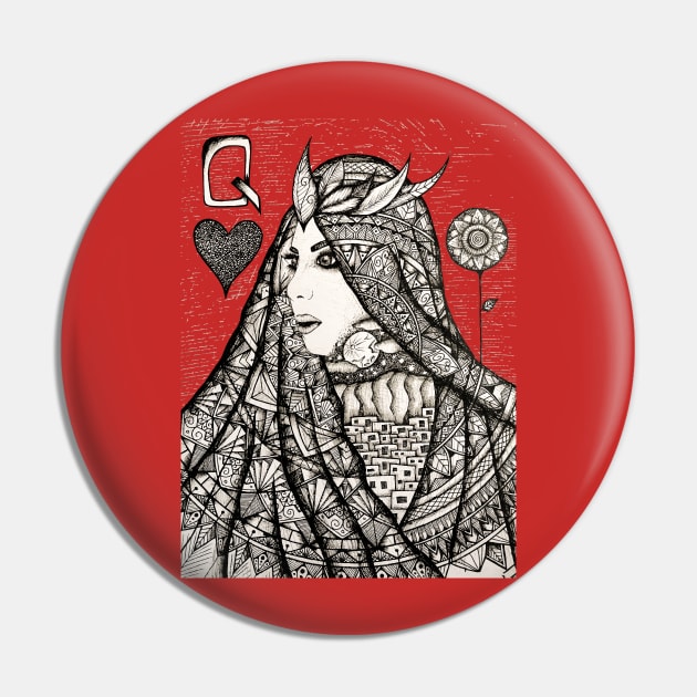 queen of hearts Pin by Lamink